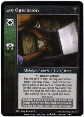419 Operation Ebony Kingdom V:TES VTES Vampire CCG