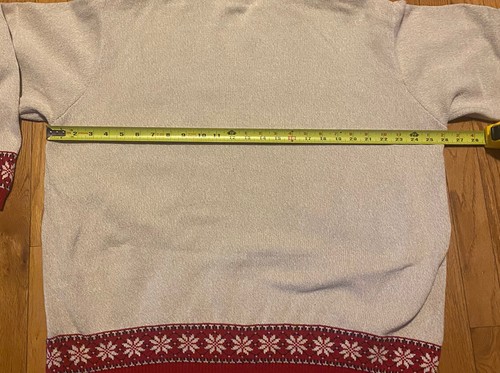 Vintage Lisabeth By Liz Claiborne Christmas Sweater Snowflakes Size 2x Red Green - Picture 6 of 12