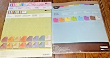 CREATIVE MEMORIES LOT OF 3 SEALED PKGS, 12 BY 12 POWER PALETTE PAPERS & MORE