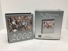 SILVER PLATED MILLENNIUM  PHOTO ALBUM HOLDS 100 PICTURES 4'' X 6''-YEAR 2000 NEW