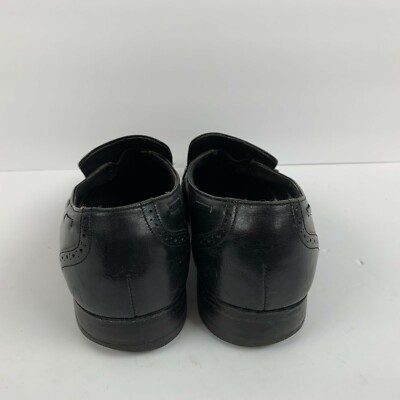 Vintage ET Wright Loafers Mens Size 10.5 C Black Leather  display picture 3