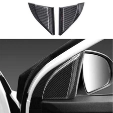 For Hyundai Elantra 2019-20 Carbon Fiber A-Post Pillar Front Triangle Cover Trim