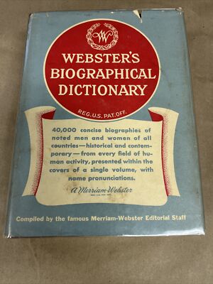 Webster's Biographical Dictionary 1963