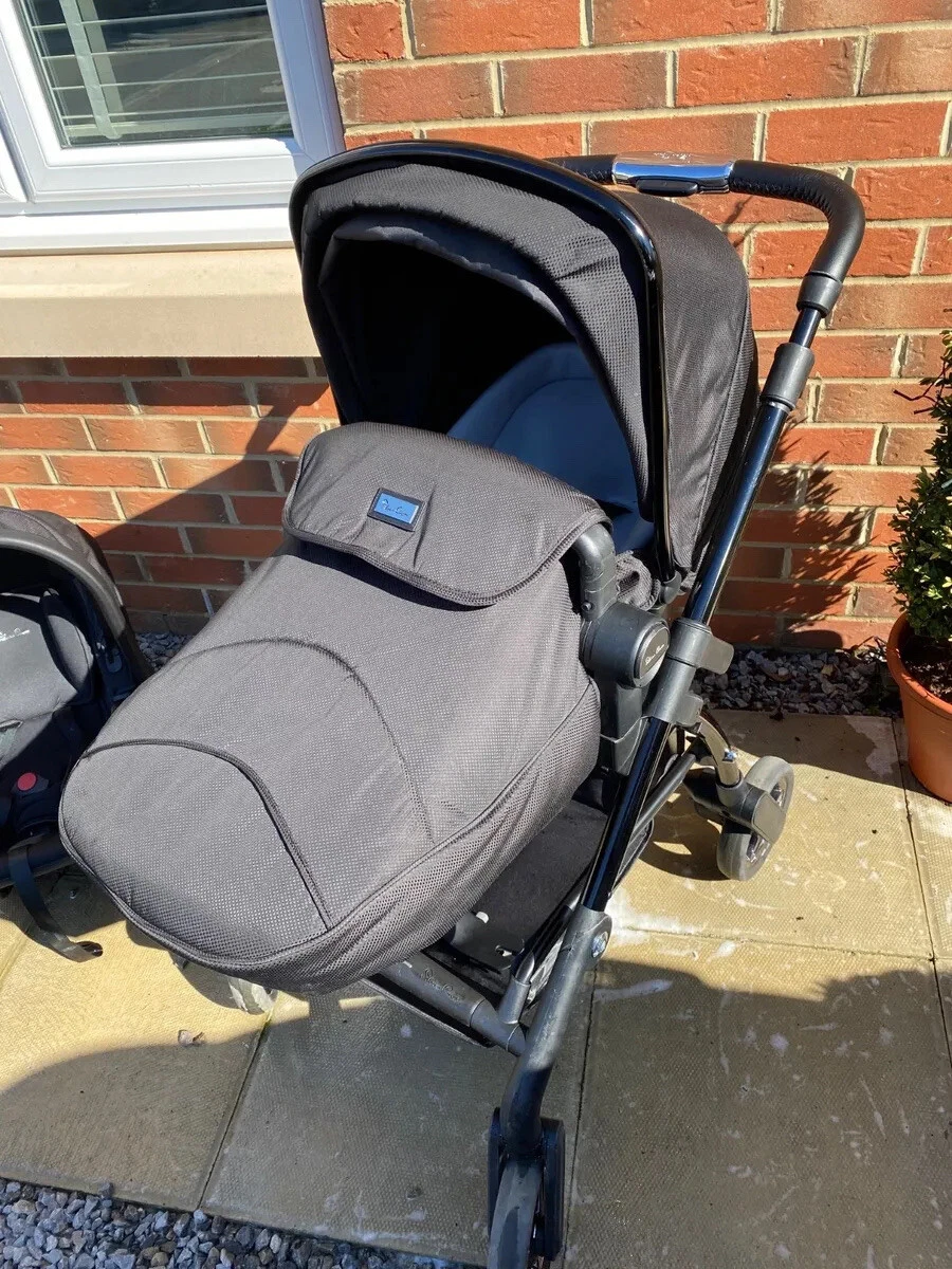 Silver cross denim pram hotsell