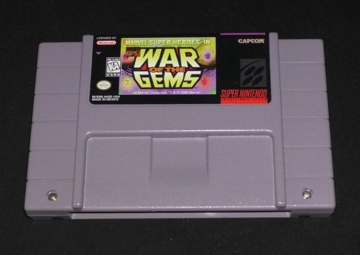 Marvel Super Heroes War of the Gems CIB Super NES Nintendo Marvel Super Heroes War of the Gems CIB Super NES Nintendo