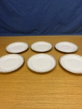 6 KPM Berlin Germany Porcelain 7 1/2” Salad Plates 19th Century