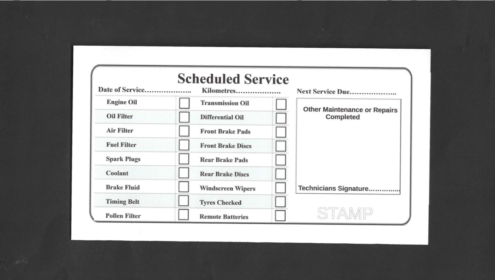 car-service-log-book-maintenance-record-a-ebay