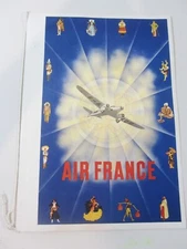 1 Aug (Aout) 1981 - MENU AIR FRANCE CONCORDE Paris to NY - Around the World