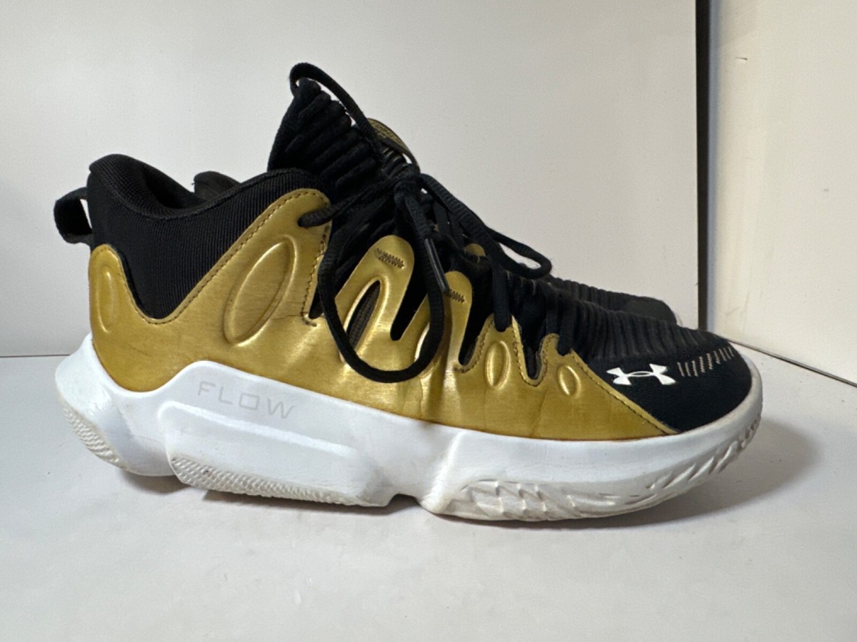 Under Armor Flow Breakthru 4 Gold, Black & White Size 10 | eBay display picture 2