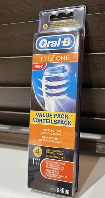 Braun Oral-B Trizone Electric Toothbrush Replacement Brush Heads 4pk