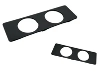 Universal Single Radio DIN Dash (2-1/16") 52mm Dual Gauge Pod Mount Trim