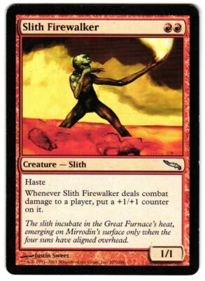 Magic_the_gathering Mirrodin Slith Firewalker #107 2003,MTG,LP Uncommon