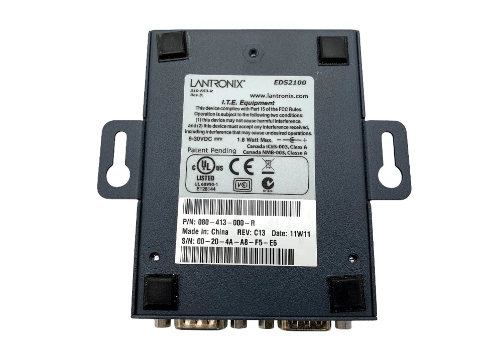 Lantronix EDS2100 2 Port Serial Server - Image 2 of 4