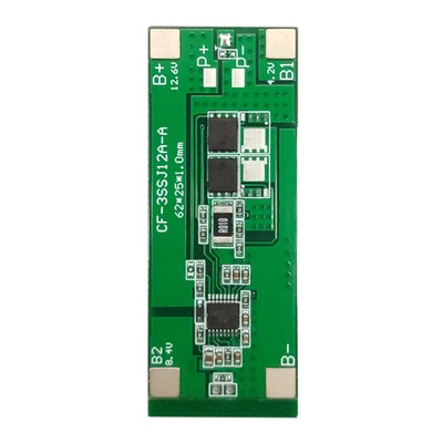 3 Strings of Ternary 6A 12.6V Lithium Battery 18650 Protection Board Fascia Gun