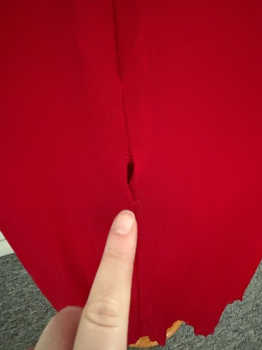 NEXT Red Ruched Wrap Empire Bust Flippy Evening Party Cocktail Dress Size 14 - Picture 8 of 21