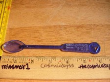 Wilbur Clark's Desert Inn hotel casino Las Vegas VINTAGE drink stir 1960s blue