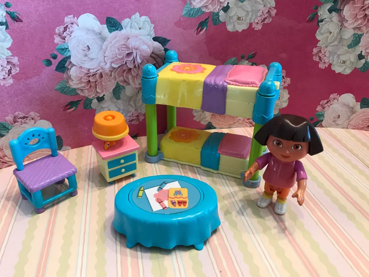 DORA THE EXPLORER TALKING DOLL HOUSE FURNITURE DORA BEDROOM BUNK