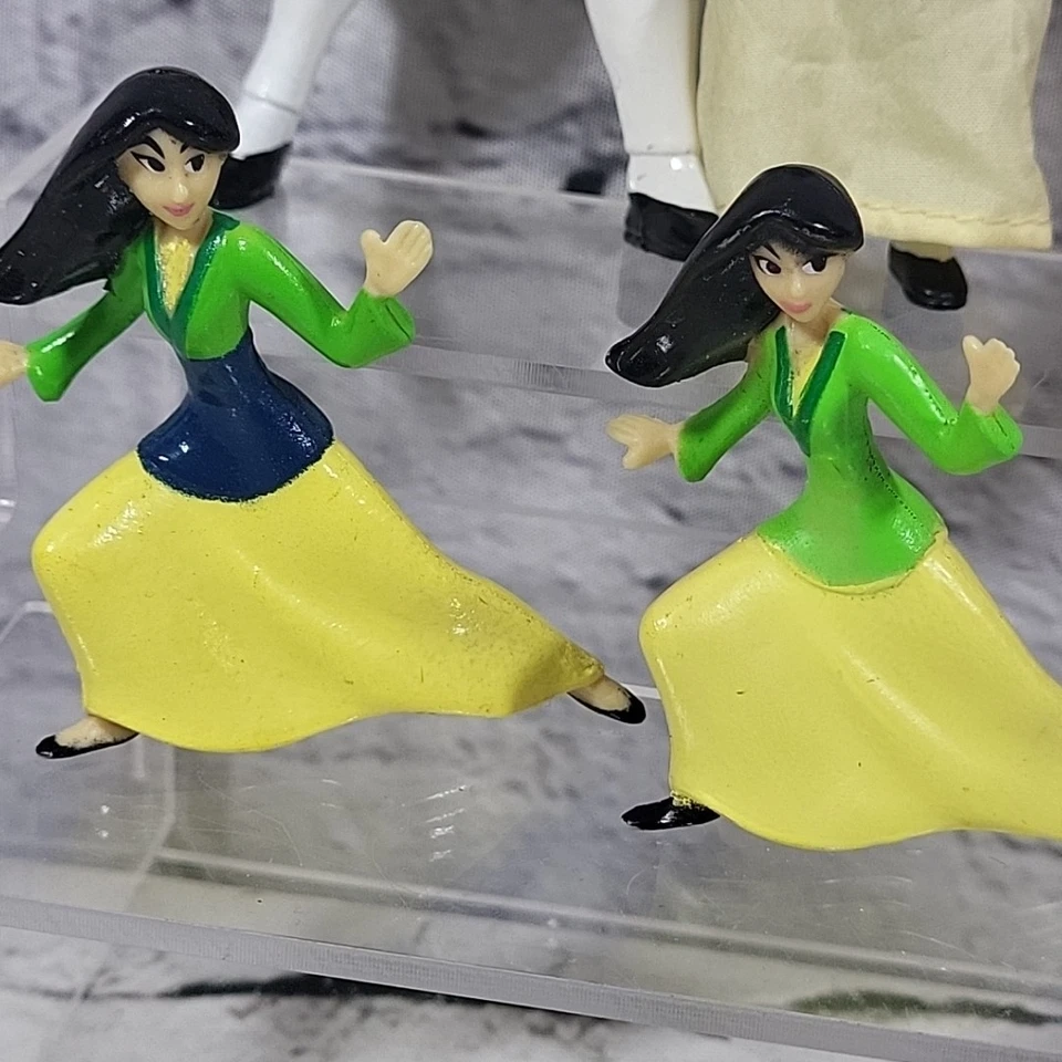 Disney Mulan Lote Personalizado De 6 Figuras Gemelos Geisha Hermanito Foto 2 de 4
