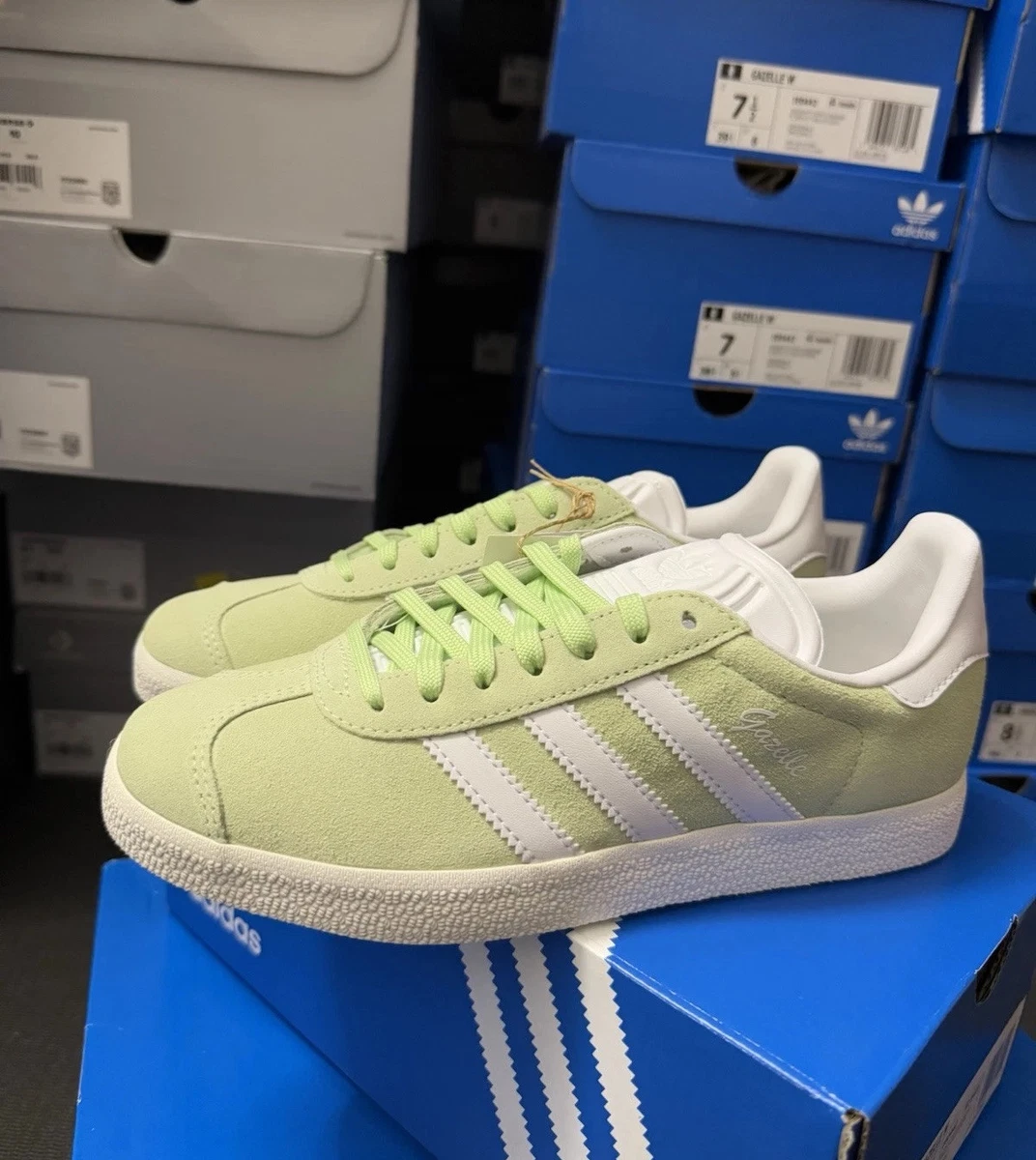 adidas gazelle silver green womens Tenis mujer adidas Gazelle Indoor Verde main image 0