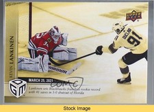 2020 Upper Deck Game Dated Moments March Gold /100 Kevin Lankinen #31 READ 1qp