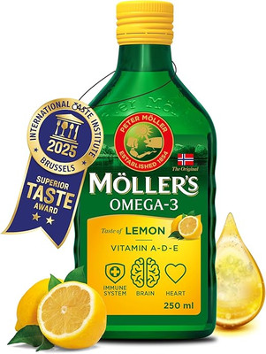 Möller's Omega 3 Lebertran Öl | Nordic Nahrungsergänzung mit EPA, DHA, Vitamin A