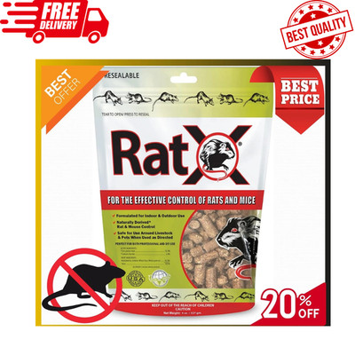 EcoClear RatX 620100-6D   All-Natural 8 oz Bag for Rodent Control, Rat & Mouse..