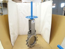 245643 Old-Stock; Orbinox 20-3434RI Manual Knife Gate Valve; SS; Size: 10"