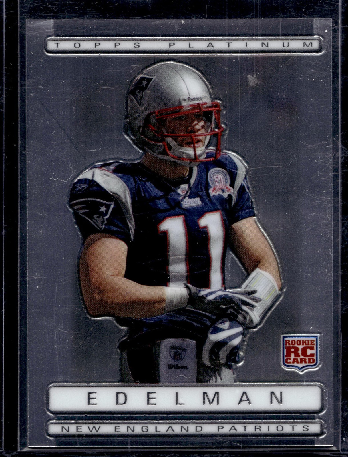 2009 Topps Platinum Julian Edelman #159 RC Rookie Sweet Card Patriots