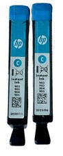 2 Genuine HP Cyan Blue Printer Ink 902 903 904 905 Expires 2025 and 2020