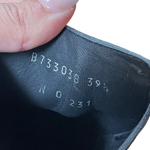 Stivali donna Alexander McQueen con tacco nero impreziosito passante battistrada misura 39,5 - Foto 13 di 17