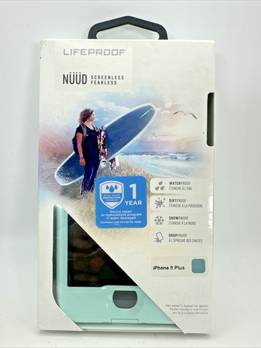 LifeProof NÜÜD Apple iPhone 8 Plus Cool Mist Waterproof Screenless Case — New