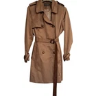 Laura Ashley Beige Trench Coat Double Breasted Belted Size UK 12