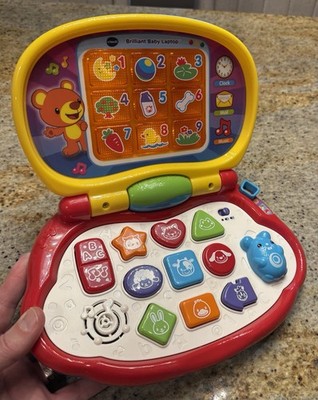 VTech Brilliant Baby Interactive Travel Laptop Toy   Learning Music Lights Sound