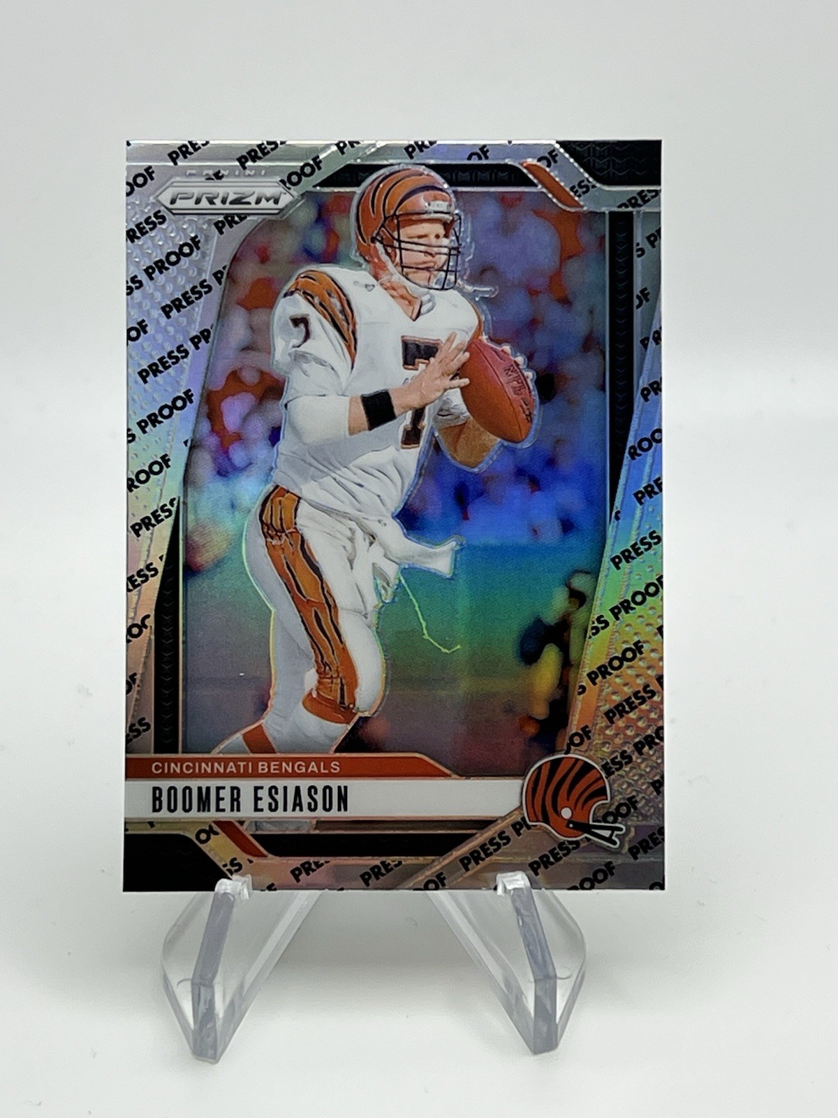 2024 Panini Prizm BOOMER ESIASON PRIZM PRESS PROOF Case Hit SP #61 (BENGALS)