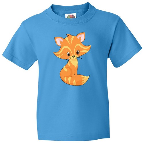 Inktastic Cute Orange Kitty Cat Youth T-Shirt Farm Animals Tabby Ginger Kitten