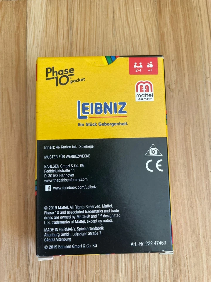 Bahlsen / Leibniz - Phase 10 Pocket - Kartenspiel - Reisespiel Neu OVP - Bild 2 von 2