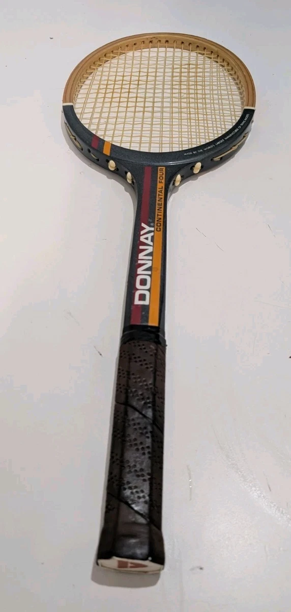Raquette De Tennis Antique Donnay - Vintage - Fabriquée En France - Occasion Fonctionnelle