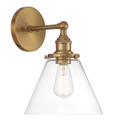 Oxidized Aged Brass One Light Bath Vanity from the Barwell Collection