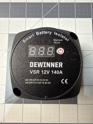 DEWINNER Smart Battery Isolator VSR 12V 140A with Display   New