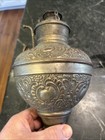 Vintage Original “Miller Juno Lamp” Kerosene Base W Gorgeous Embossed Motif — photo 5