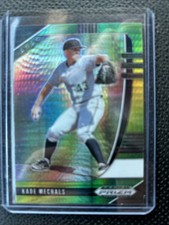 2020 Panini Prizm Draft Picks Green Yellow Hyper Prizm #112 Kade Mechals