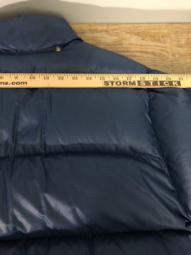 VTG The North Face Jacket Mens Large Blue Goose Down Puffer Brown Tag 70s - Picture 12 of 15