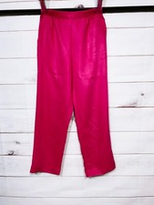 Alfred Dunner Womens Pants Size 10P Pink Elastic Waist Pockets Pull On