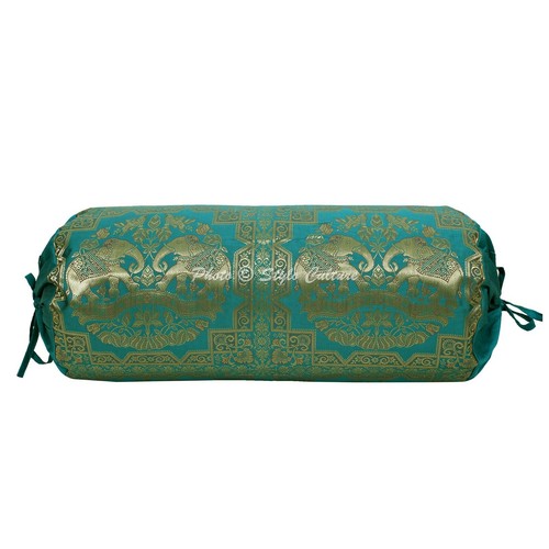 Bohemian Indian Bolster Pillow Cover Yoga Tube Pillow Cylinder Neck Roll Cushion - Picture 64 of 71