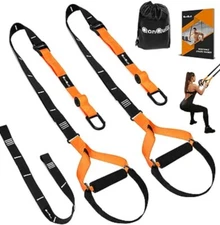 QonQuill Exercise Workout Suspension Trainer Straps Basic Kit