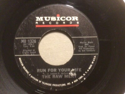 RAW MEAT Run For Your Life / Funky Humpback 1968 FUNK SOUL BEATLES SONG M-