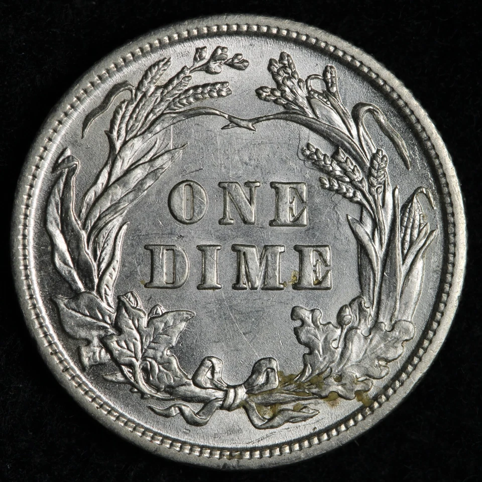 1903 Barber Silver Dime BU *UNCIRCULATED* MS E257 JRCUM - Image 2 of 2