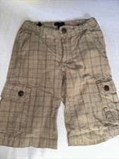 Tommy Hilfiger Boys Khaki plaid Shorts Size 6
