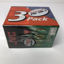 JVC Compact VHS Blank Tapes 3 in Sealed Package EHG 30 90 Minutes  Pro, NEW
