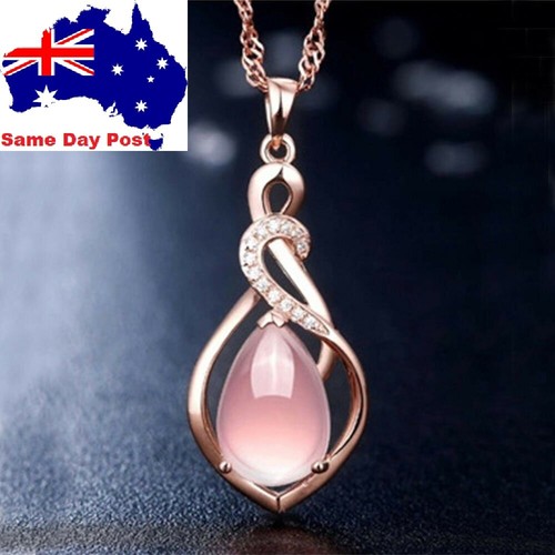 Fashion Rose Gold Crystal Pink Women 